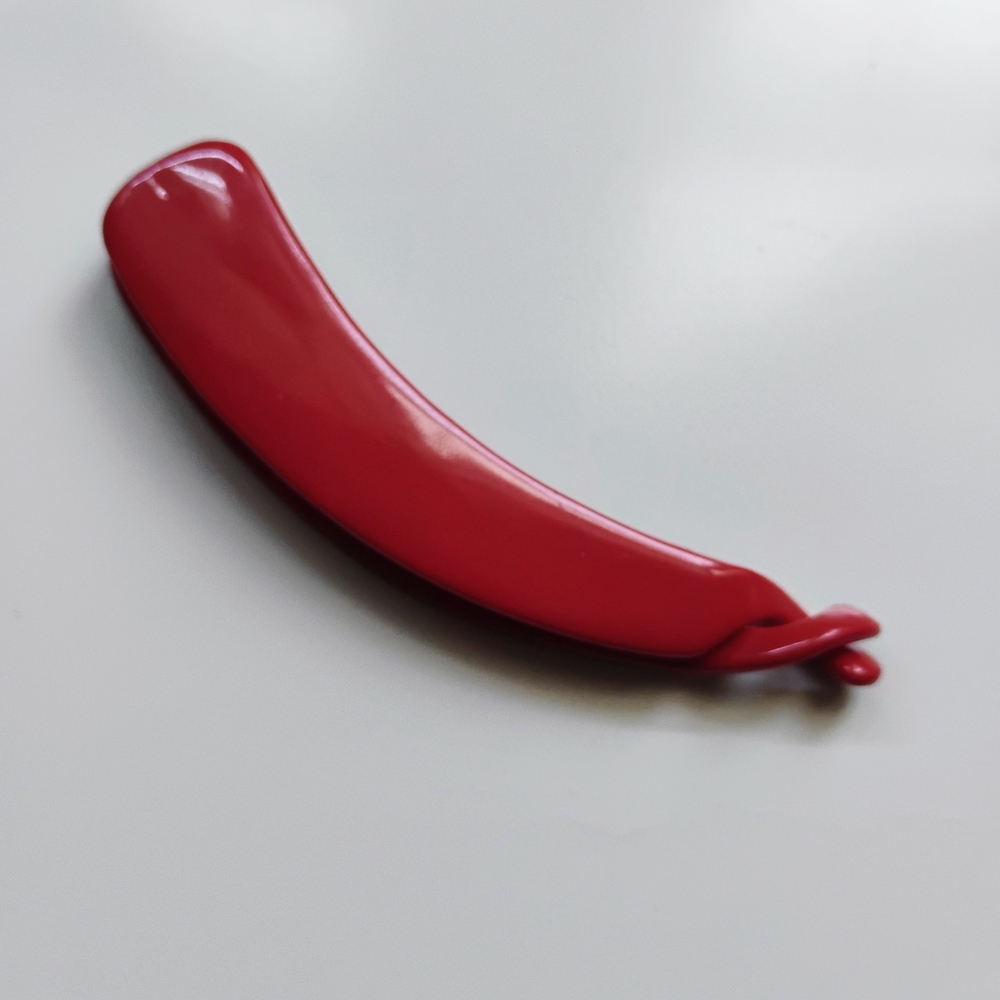Authentic Vintage 1980's Retro Sleek Red Hair Styling Clip • Like New 🌹🎀🍒 - Picture 3 of 9